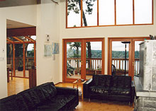 Main floor lounge overlooking the harbour